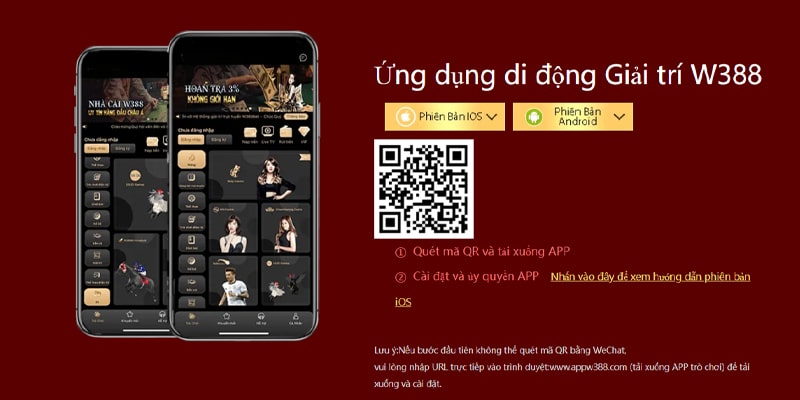 Những lưu ý khi thực hiện tải app W388 về điện thoại